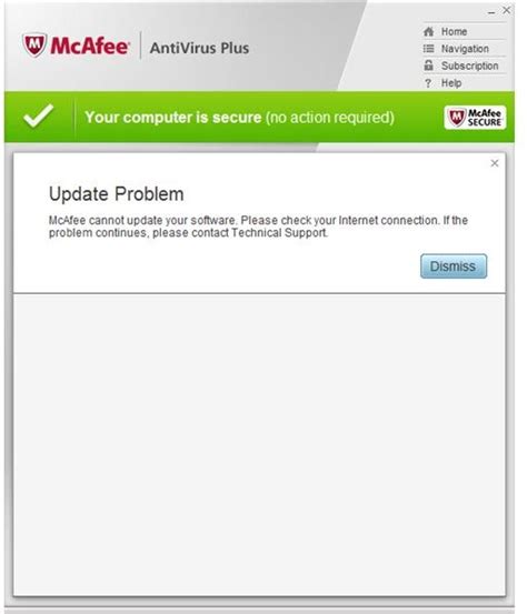 mcafee not updating on mac|Unable to install Update: McAfee software on macOS.